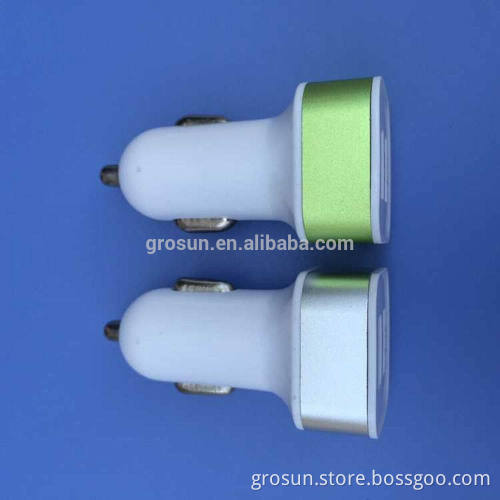 China Supplier 2 Port USB Car Charger 10 W Power Supply USB Car Charger with ROHS Standard